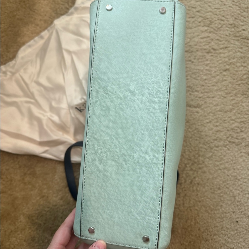 Kate Spade Mint and White Tote Bag - Picture 3 of 7